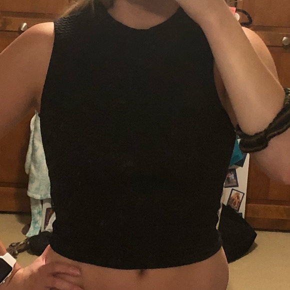 H&M Tops - H&M Divided High Neck Tank Top Crop Top Size XS